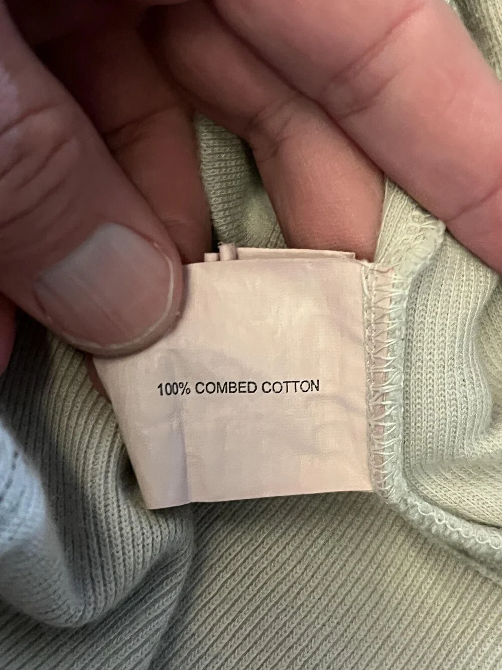 Ted Lapidus Jeans Sweater Mens Large Beige Quarter Zip Cotton Pullover Top